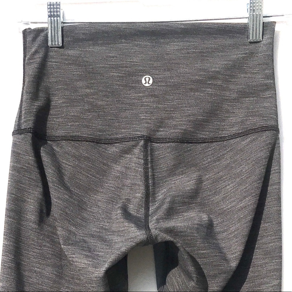 Lululemon High times Rise gray leggings 6 pants euc - Picture 4 of 7